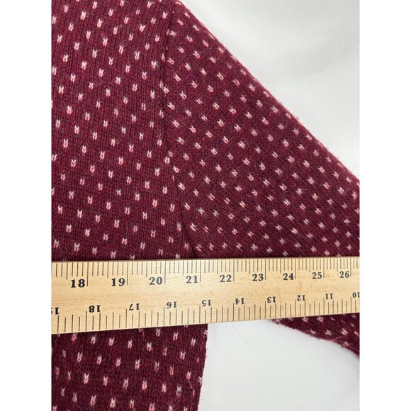 VTG The Fox Sweater JC Penney Mens Burgundy Wool Blend Knit Pullover XL - Picture 7 of 8